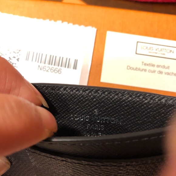 Louis Vuitton card wallet black N62666 Damier - Picture 4 of 6